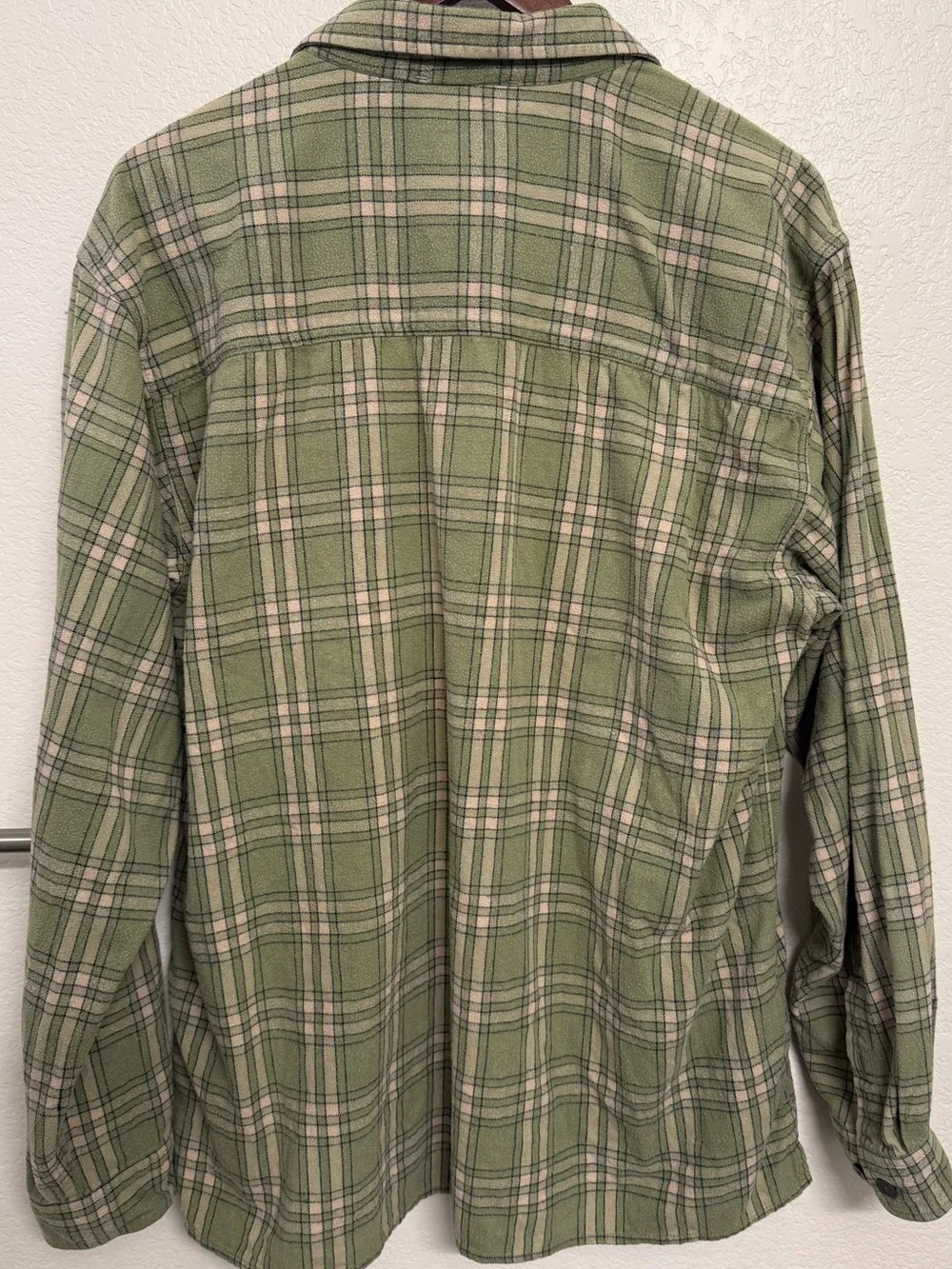 The North Face Olive Green Plaid Button-Down Shirt